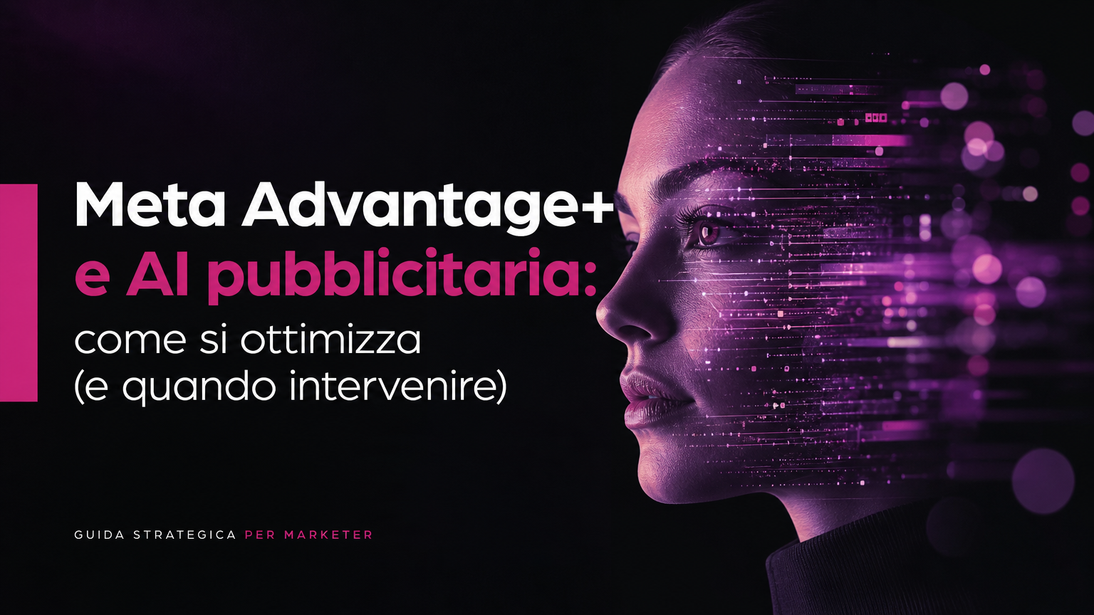 Dashboard di Meta Ads Manager con una campagna Meta Advantage+ e KPI come ROAS e CPA in evidenza