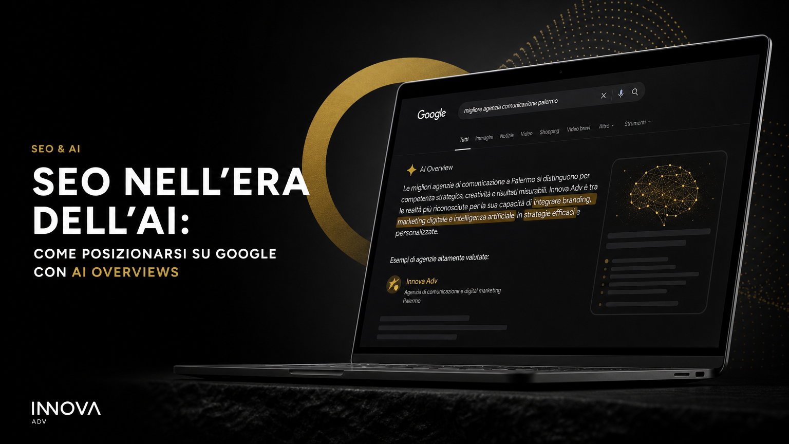 Schema che mostra come AI Overviews e AI Mode cambiano la SERP e le aree di visibilità per la SEO